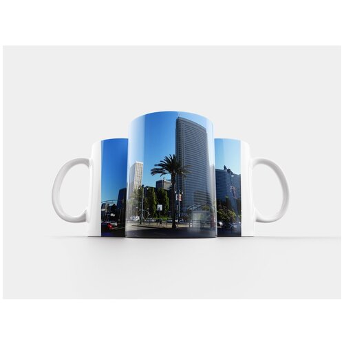 фото Кружка "небоскреб, линия горизонта, городской пейзаж" 320 мл lotsprints