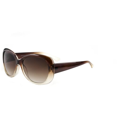 фото Солнцезащитные очки tropical, квадратные, для женщин, коричневый