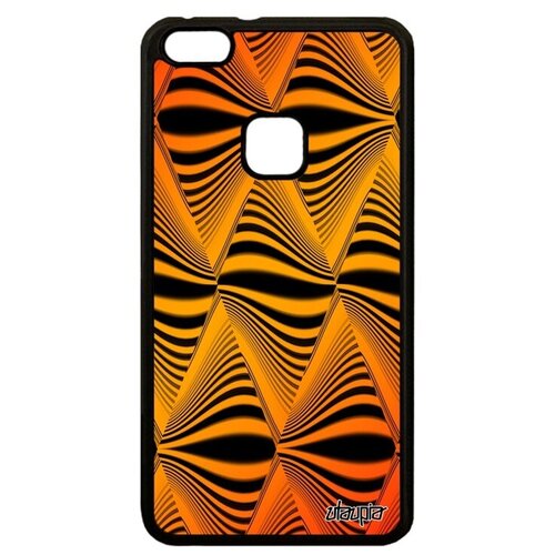 фото Красивый чехол на телефон // huawei p10 lite // "иллюзия волны" круговорот кружение, utaupia, оранжевый