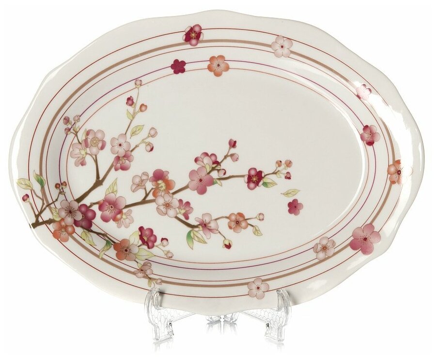 фото Тарелка овальная Domenik Blossom, D=24 см