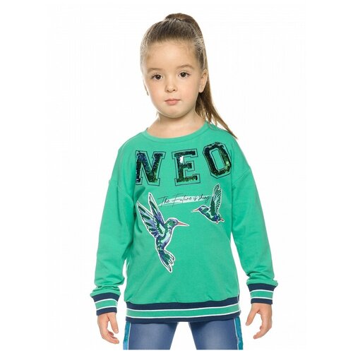 фото Толстовка д/дев pelican gfn3219/бирюза(4) р.2 рост 86-92