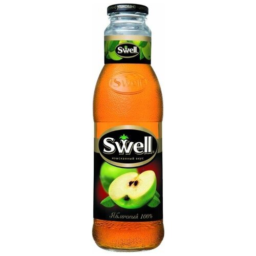 Сок Swell / Свелл яблочный осветленный 0,75 л (6 штук)