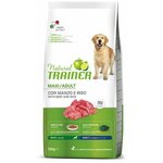 Сухой корм для собак крупных пород Trainer Natural Maxi Adult с говядиной и рисом 12 кг - изображение