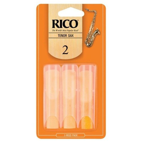Rico RKA0320 3 Pack Tenor Sax 2.0 трости для тенор саксофона, размер 2, 3 шт 3 трости для саксофона тенор rigotti gold jazz rg3 jst 3 5