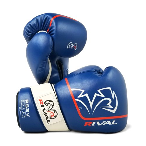 фото Боксерские перчатки rival rs2v super sparring 2.0 blue (14 унций)