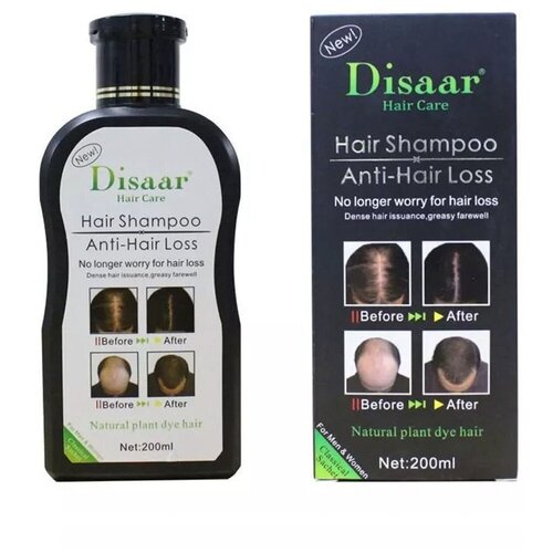 Disaar Шампунь для волос Anti-hair loss, Против выпадения волос от облысения для роста, 200 мл