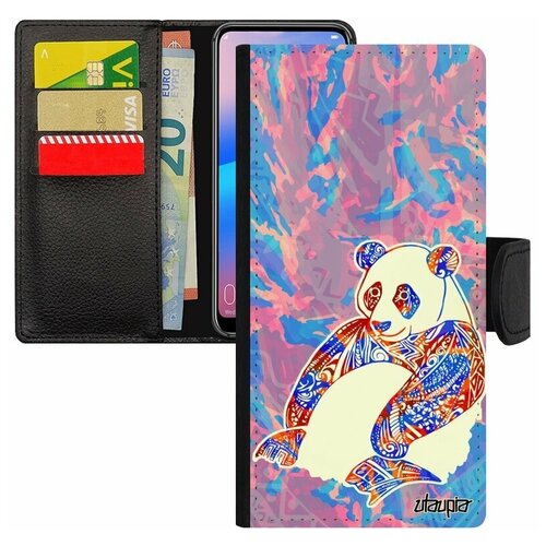 фото Чехол-книжка на телефон xiaomi redmi 6a, "панда" бамбук большая utaupia