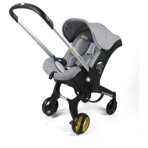 Универсальная модульная коляска 4 в 1 (автокресло- переноска) Foo Foo Vinng (серая)