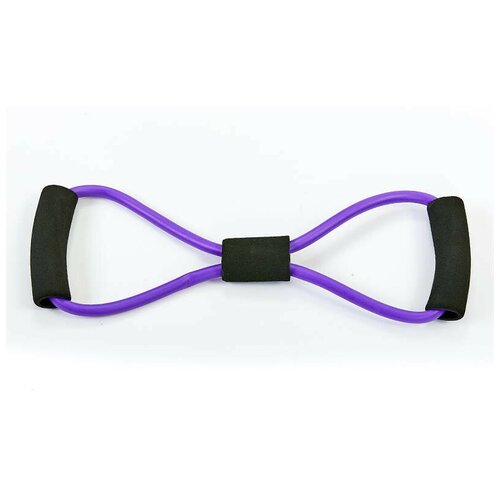 фото Эспандер silapro восьмерка для укрепления мышц груди и плечевого пояса 36 см , цвет фиолетовый