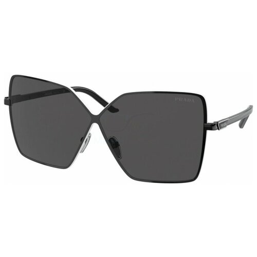 фото Солнцезащитные очки prada, клабмастеры, оправа: металл, с защитой от уф, для женщин, черный