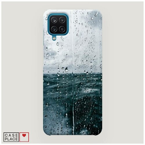 фото Чехол пластиковый samsung galaxy a12 дождь за стеклом case place