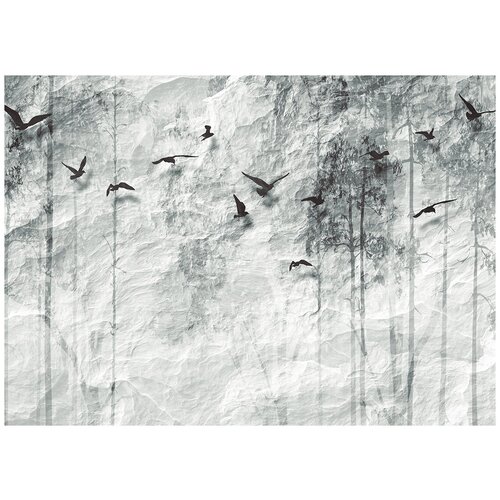 Птицы - Виниловые фотообои, (211х150 см)