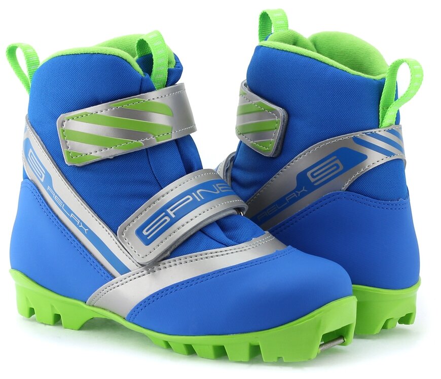 Детские лыжные ботинки Spine Relax 115 NNN 2021-2022, р.33, синий/зеленый —купить в интернет-магазине по низкой цене на Яндекс Маркете