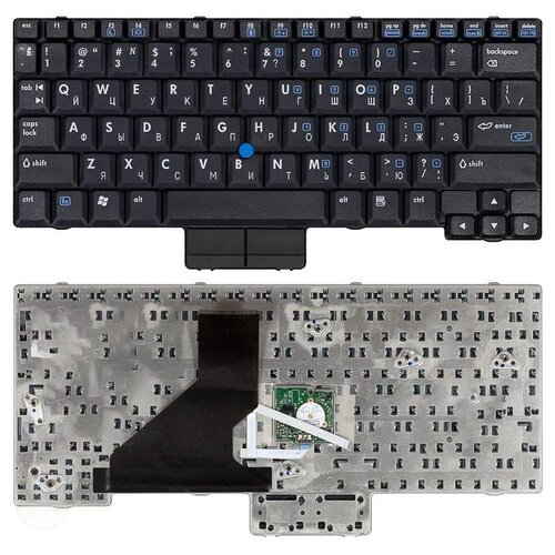 клавиатура для ноутбука hp compaq nc2400 nc2500 nc2510 черная с джойстиком Клавиатура для ноутбука HP Compaq NC2400 NC2500 черная