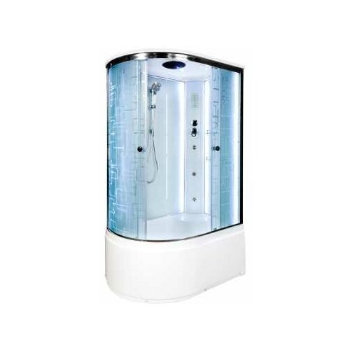 Душевая кабина Deto EM ЕМ4512 LED R с гидромассажем 120х80