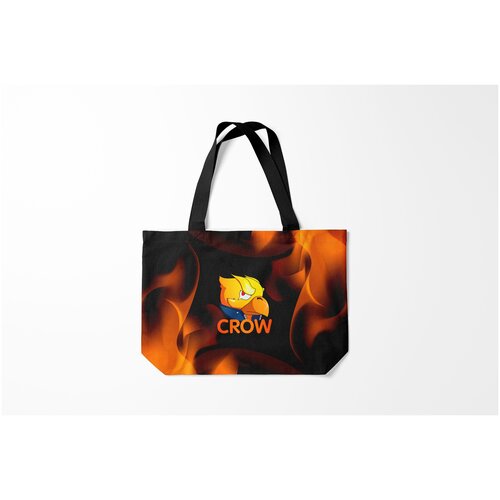 фото Сумка-шоппер / 46х35 см / геймерам / brawl stars crow burnettie