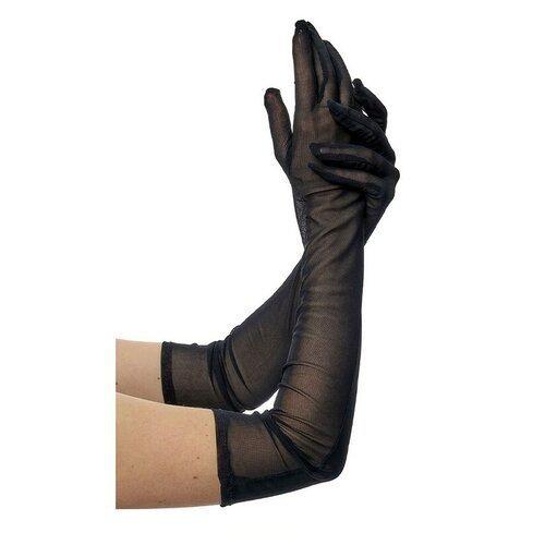 фото Перчатки выше локтя, размер 6-8, длина 51 см. (цв: черный ) артэ