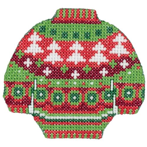 фото Klart набор для вышивания 8-396 свитер с елками 2 шт.
