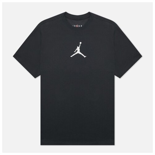 фото Мужская футболка nike jumpman dri-fit crew чёрный , размер m