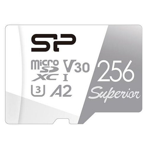 Карта памяти microSDXC 256Gb Silicon Power Superior карта памяти silicon power 256gb sp256gbstxda2v20sp