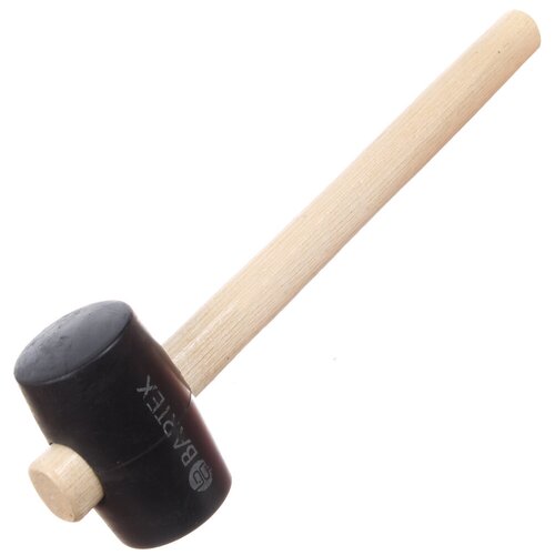 Киянка резиновая Bartex с деревянной ручкой, 340 г