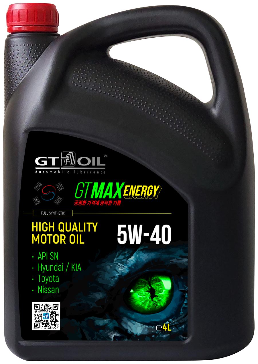 GT OIL Gt Oil Max Energy 5w-40 Sn Масло Моторное Синт. (4l) (Пластик/Россия)