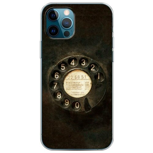 фото Силиконовый чехол "старинный телефон" на apple iphone 12 pro / айфон 12 про case place