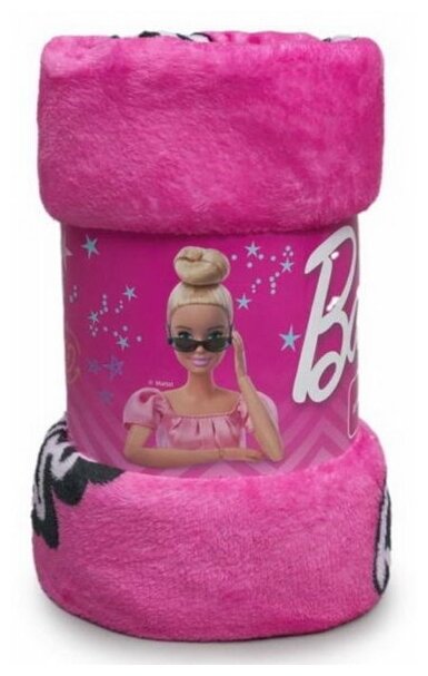 Плед Павлинка Barbie/Барби, 150х100 см, 1-спальный, односпальный, розовый - фотография № 5