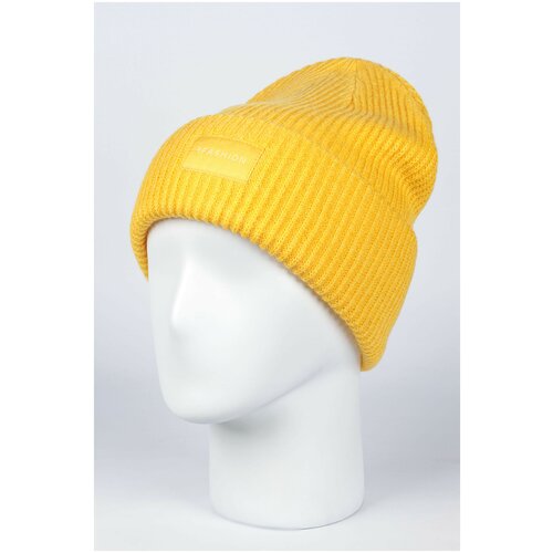 фото Шапка бини ferz, размер uni, желтый