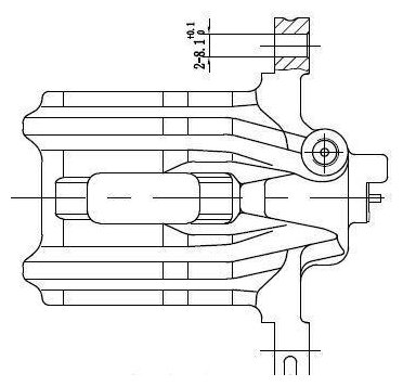 Суппорт тормозной для автомобилей Honda Accord (02-)/(08-)/CR-V (02-) задний левый d=38мм CF 190607 TRIALLI - фотография № 1