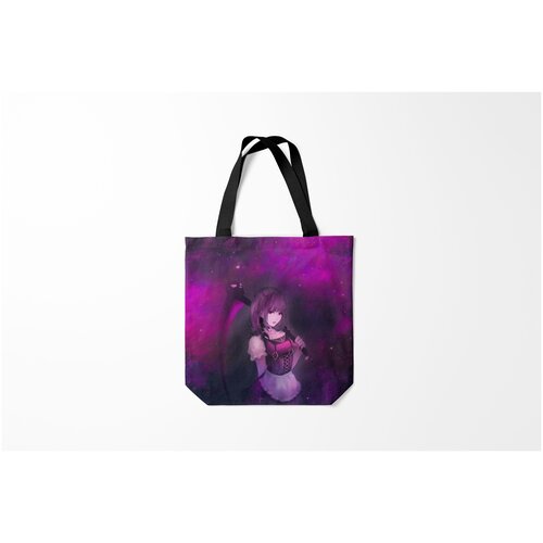 фото Сумка-шоппер / 40х40 см / аниме / anime girl demon burnettie