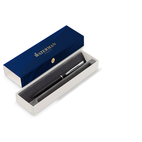 ручка шариковая waterman graduate allure 2068191 blue ct Ручка шариковая автомат Waterman Graduate Allure Black CT, синий, лак, латунь, подарочная упаковка (2068192)