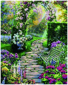 Фото Картина по номерам Schipper «Мой чудесный сад» (картон, 50х40 см)