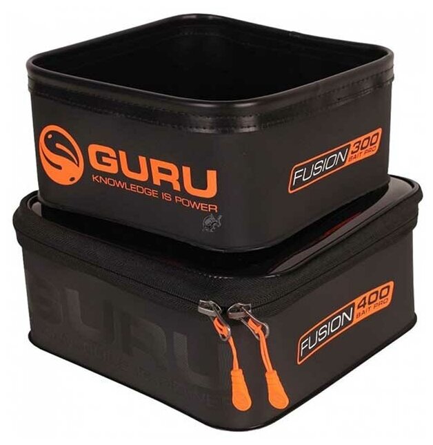 Набор EVA контейнеров Guru Fusion 400 + Bait Pro 300 Combo 200х200х100мм/180х180х90мм