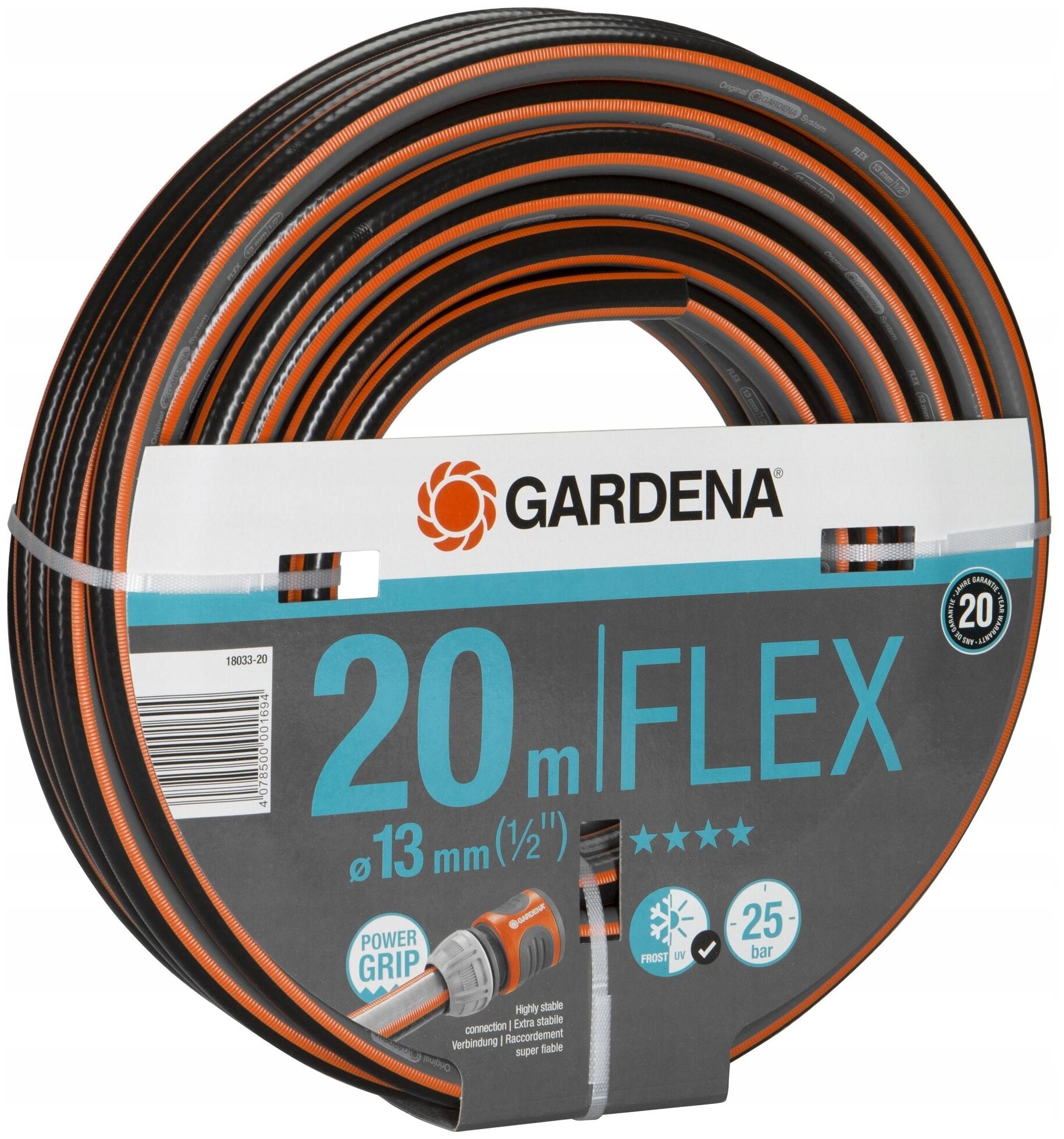 Шланг поливочный GARDENA FLEX 1/2" 20м (арт. 18033-20.000.00) - фотография № 2