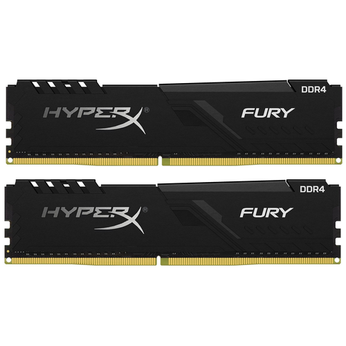 Оперативная память HyperX Fury 32 ГБ (16 ГБ x 2 шт.) DDR4 2666 МГц DIMM CL16 HX426C16FB4K2/32 оперативная память kingston ddr4 64gb 4x16gb 2666 mhz pc 21300 fury beast black rgb kf426c16bb1ak4 64