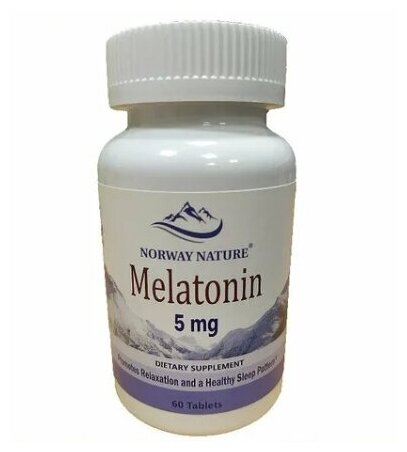 Мелатонин Norway Nature Melatonin 5 mg 60 капсул