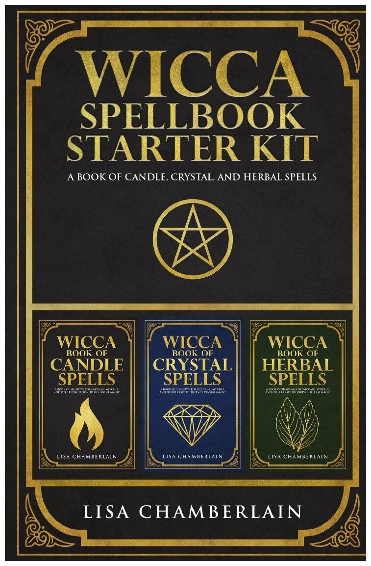 Wicca Spellbook Starter Kit. A Book of Candle, Crystal, and Herbal Spells