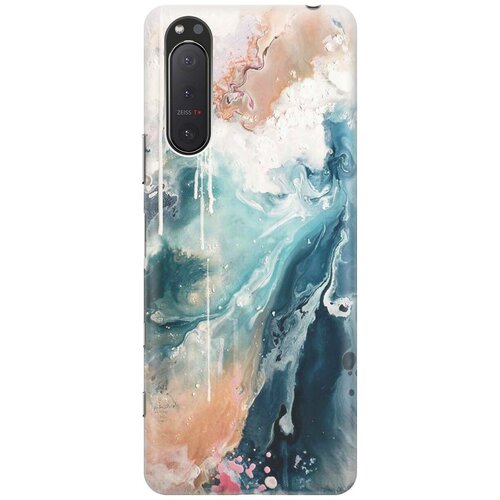 фото Re:pa накладка transparent для sony xperia 5 ii с принтом "брызги красок"