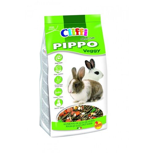 Cliffi (Италия) Корм с овощами для кроликов (Pippo Veggy SELECTION) PCRA038  Pippo Veggy SELECTION 0,8 кг 34064