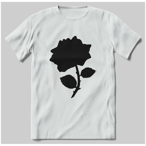 фото Футболка с принтом rose black 2 brut-shop