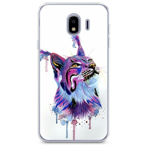 фото Силиконовый чехол "рысь арт 2" на samsung galaxy j4 / самсунг галакси джей 4 case place