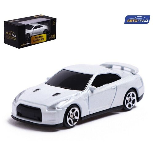 Машина металлическая NISSAN GT-R (R35), 1:64, цвет белый машина металлическая nissan gt r r35 1 64 цвет белый