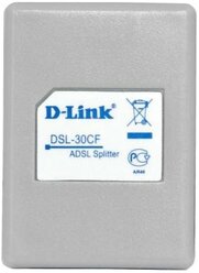 Сплиттер DialUp D-Link DSL-30CF/RS RJ-11 Annex A/L/M белый