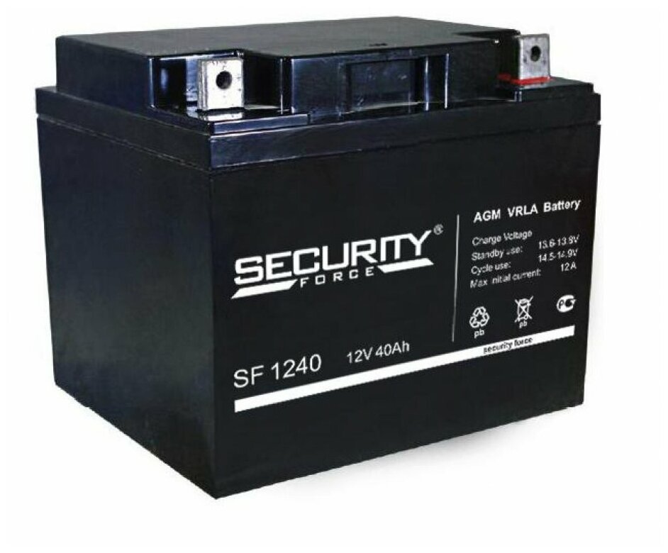 Аккумулятор SF 12В 40Ач | код SF 1240 | Security Force ( 1шт. )