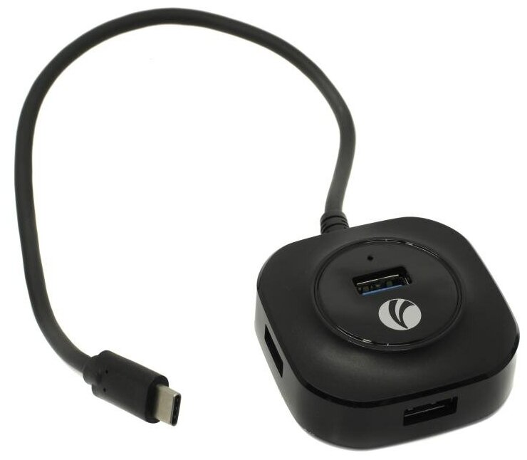 Хаб USB Vcom USB 30 - 4xUSB 30 MicroUSB 1m Dh307-1m