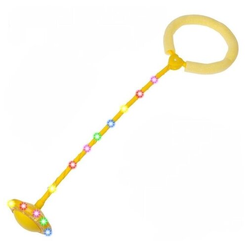 Нейроскакалка на ногу со светящимся LED-роликом и ручкой + с полной подсветкой