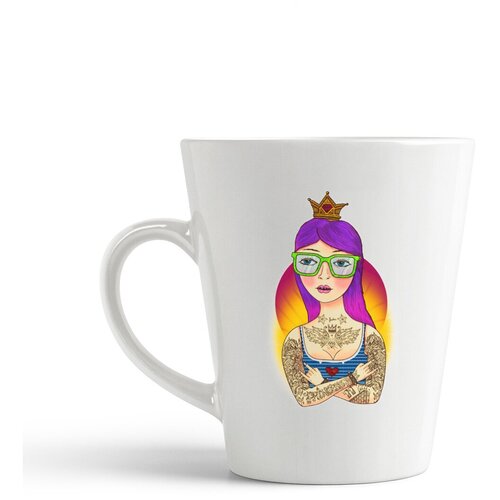 фото Кружка-латте coolpodarok "девочка с тату"