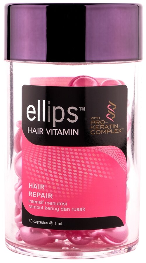 Ellips Hair Vitamin масло Pro-Keratin Complex Hair Repair для восстановления сильно поврежденных волос, 50 мл, 50 шт., банка