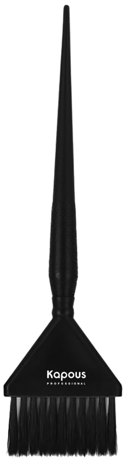 Кисть Kapous Professional прямая для окрашивания 214*56 мм, черная